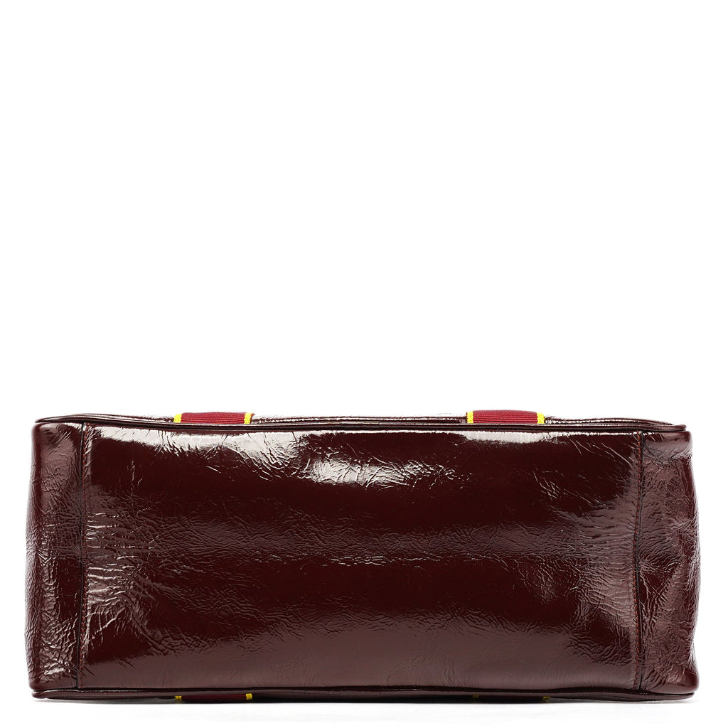 Spring 2000 Burgundy Patent Leather Bowling Bag