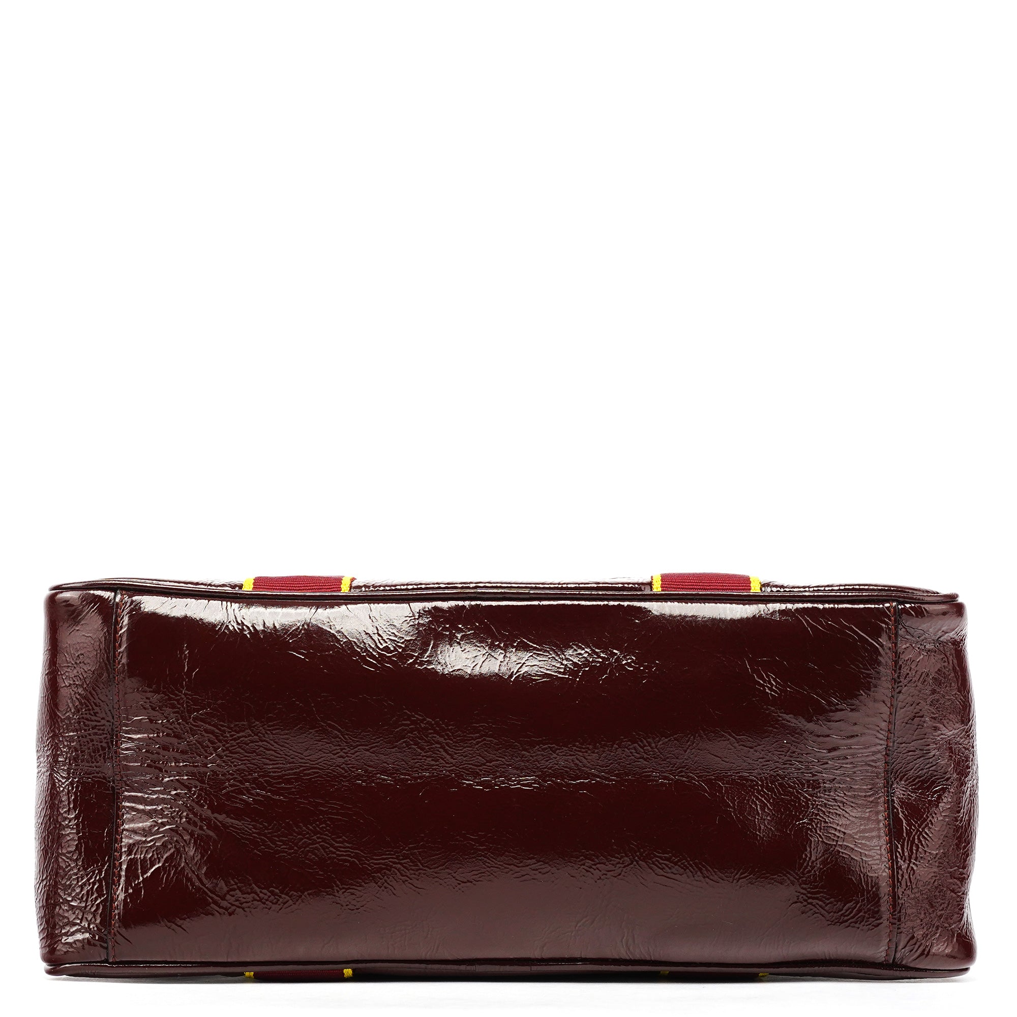 Spring 2000 Burgundy Patent Leather Bowling Bag