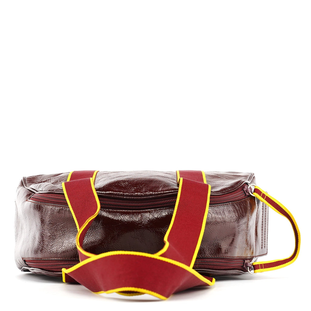 Spring 2000 Burgundy Patent Leather Bowling Bag