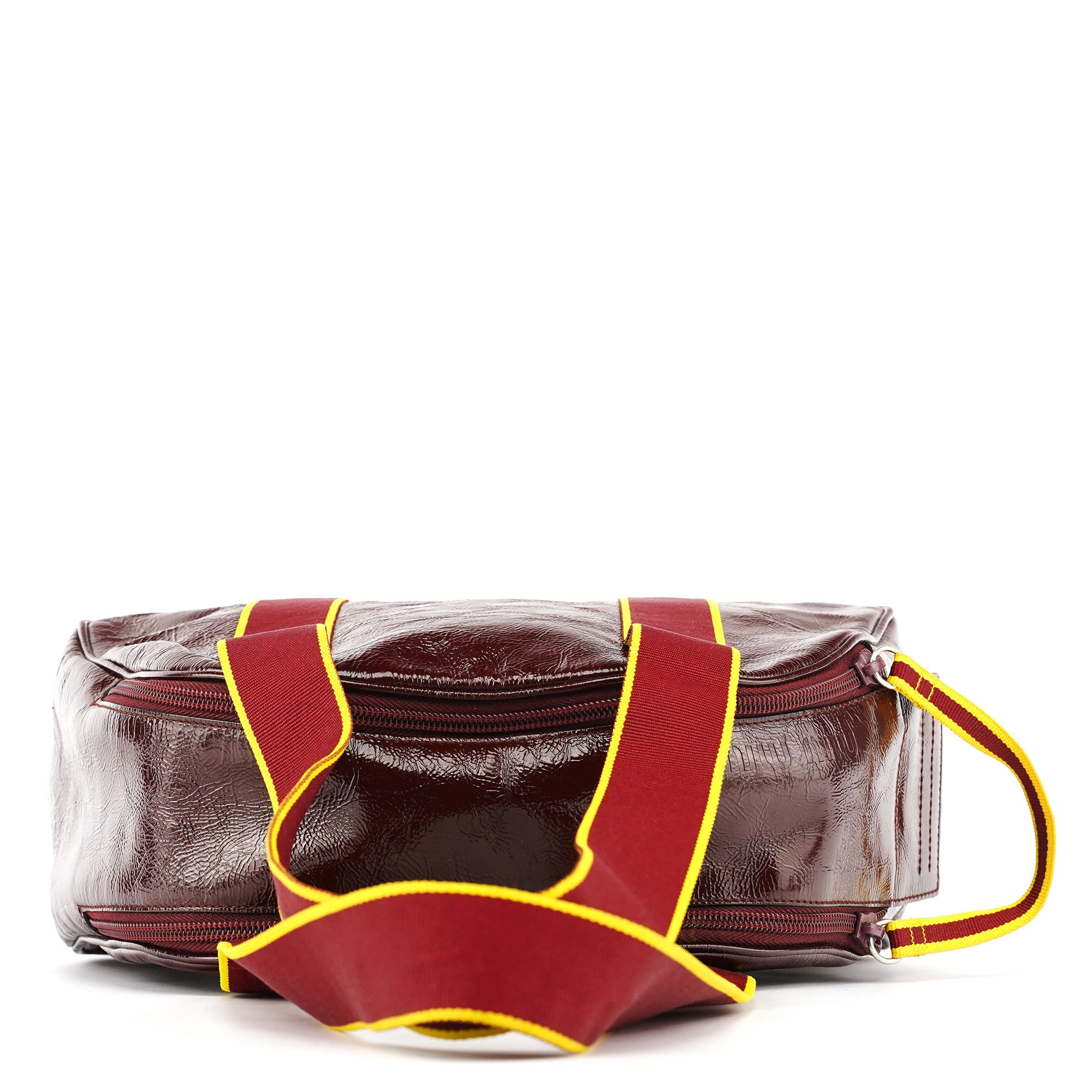 Spring 2000 Burgundy Patent Leather Bowling Bag