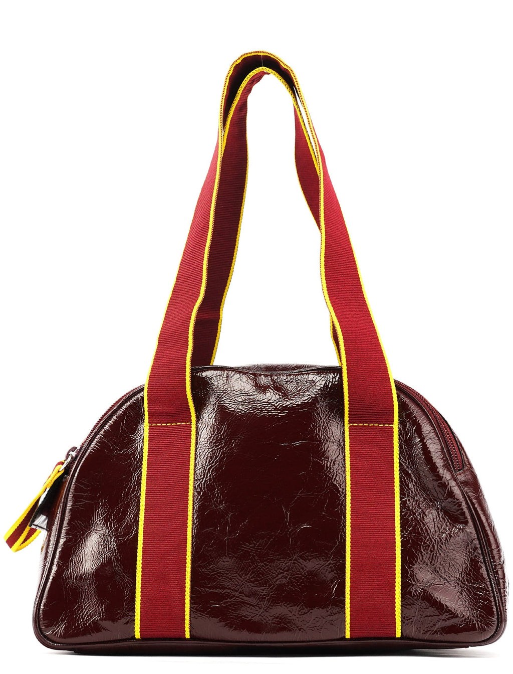Spring 2000 Burgundy Patent Leather Bowling Bag