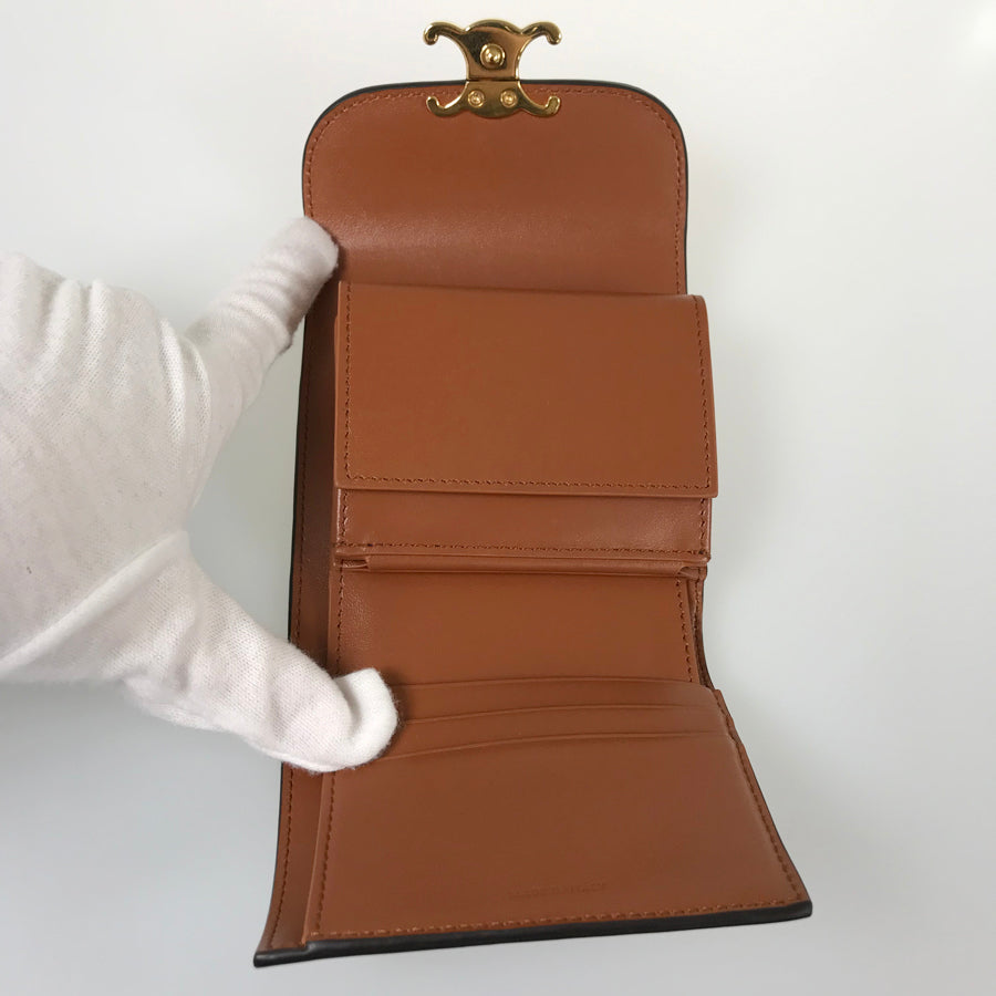 CELINE Triomphe Small wallet 10D783BZG.04LU Trifold wallet