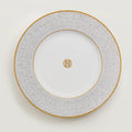 Hermes Porcelaine Mosaique Au 24 Gold Presentation Plate (Set of 2)