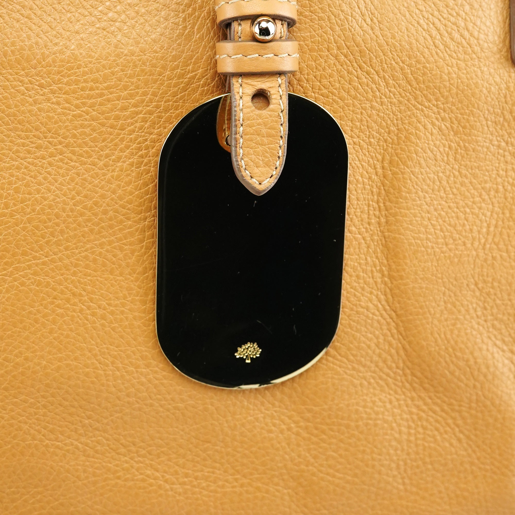 Beige Leather 2-Way Bag