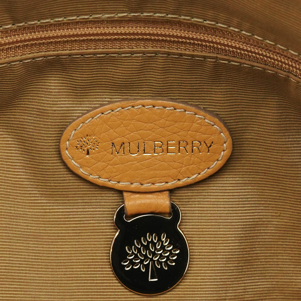 Beige Leather 2-Way Bag
