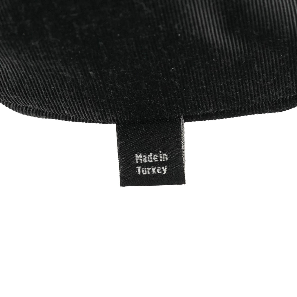 Black Leather Buckle Pocket Tote Bag