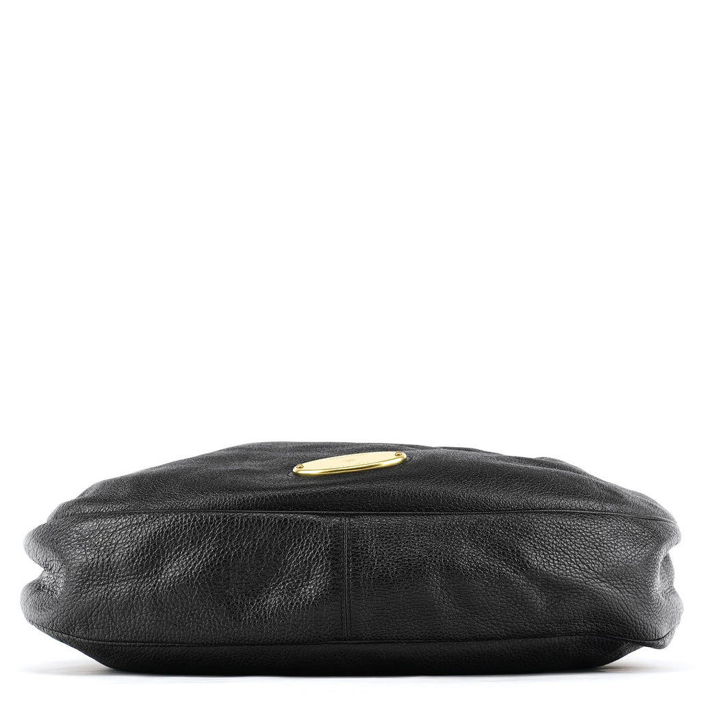 Black Leather Hobo Bag
