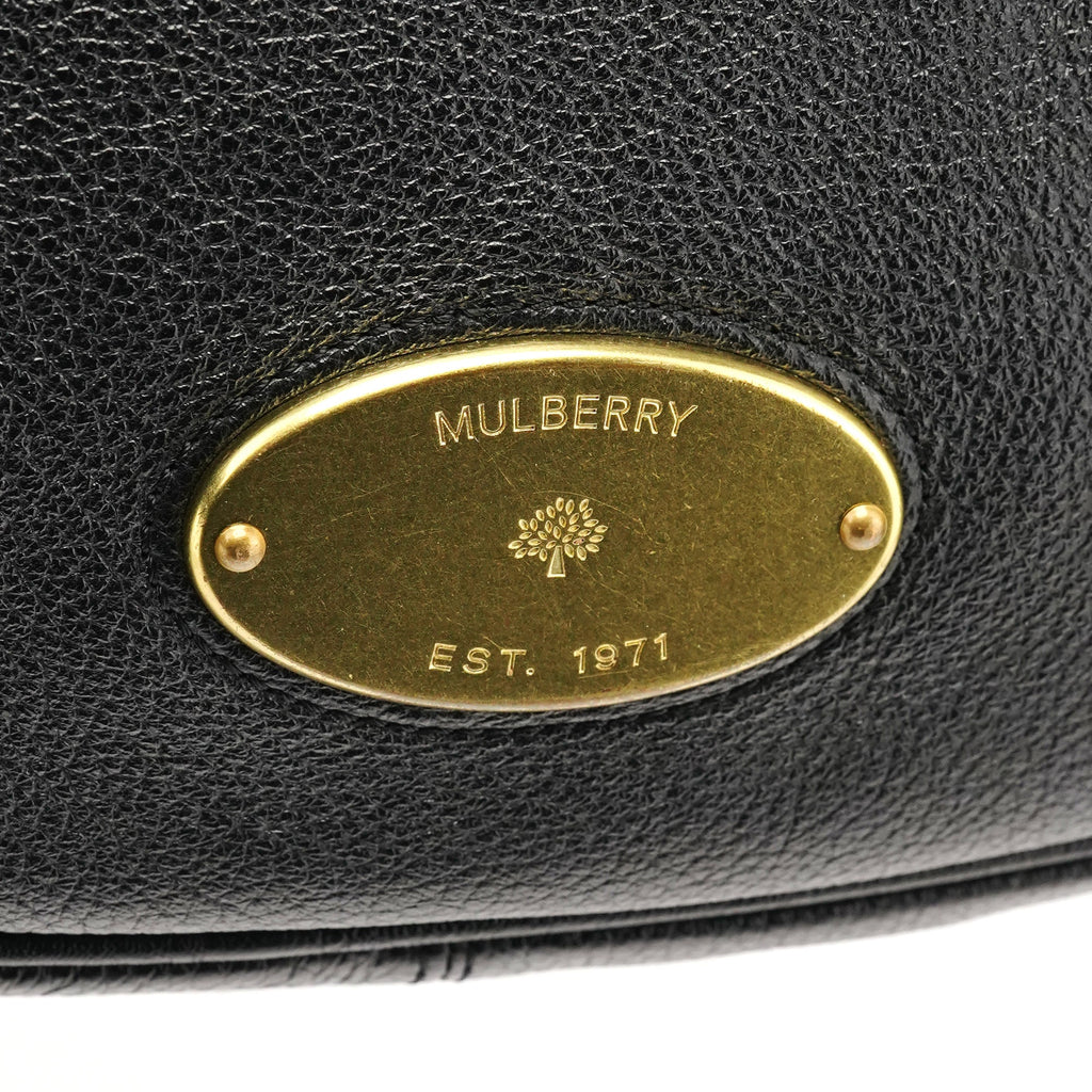 Black Leather Hobo Bag