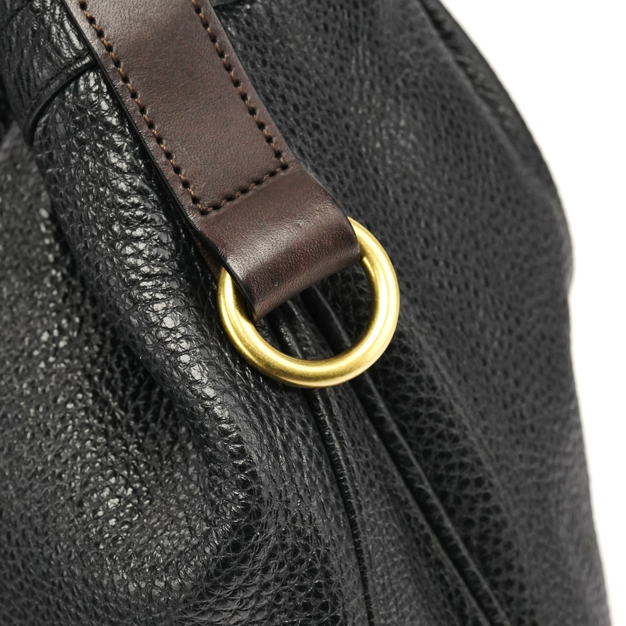 Black Leather Hobo Bag