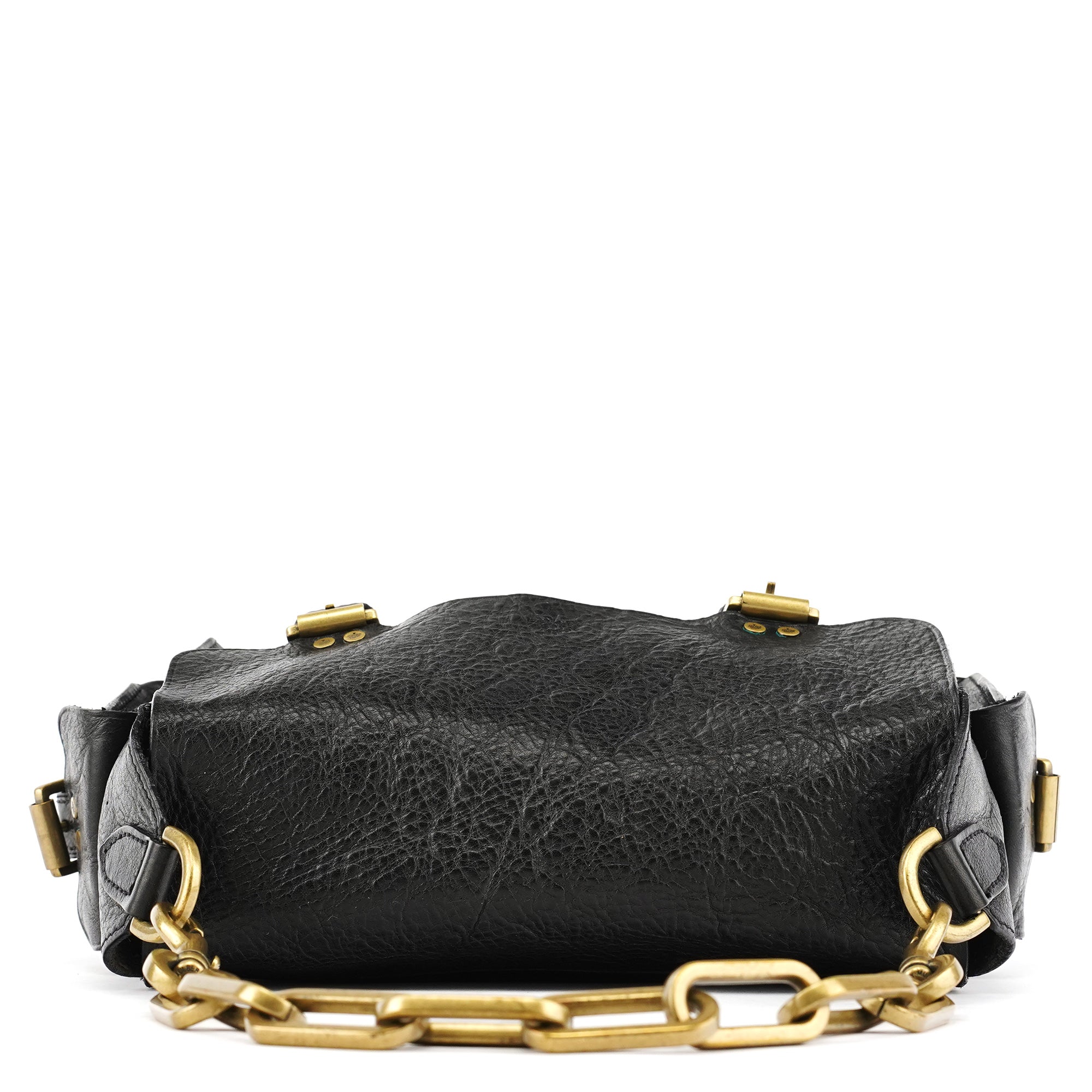 Black Leather Shoulder Bag
