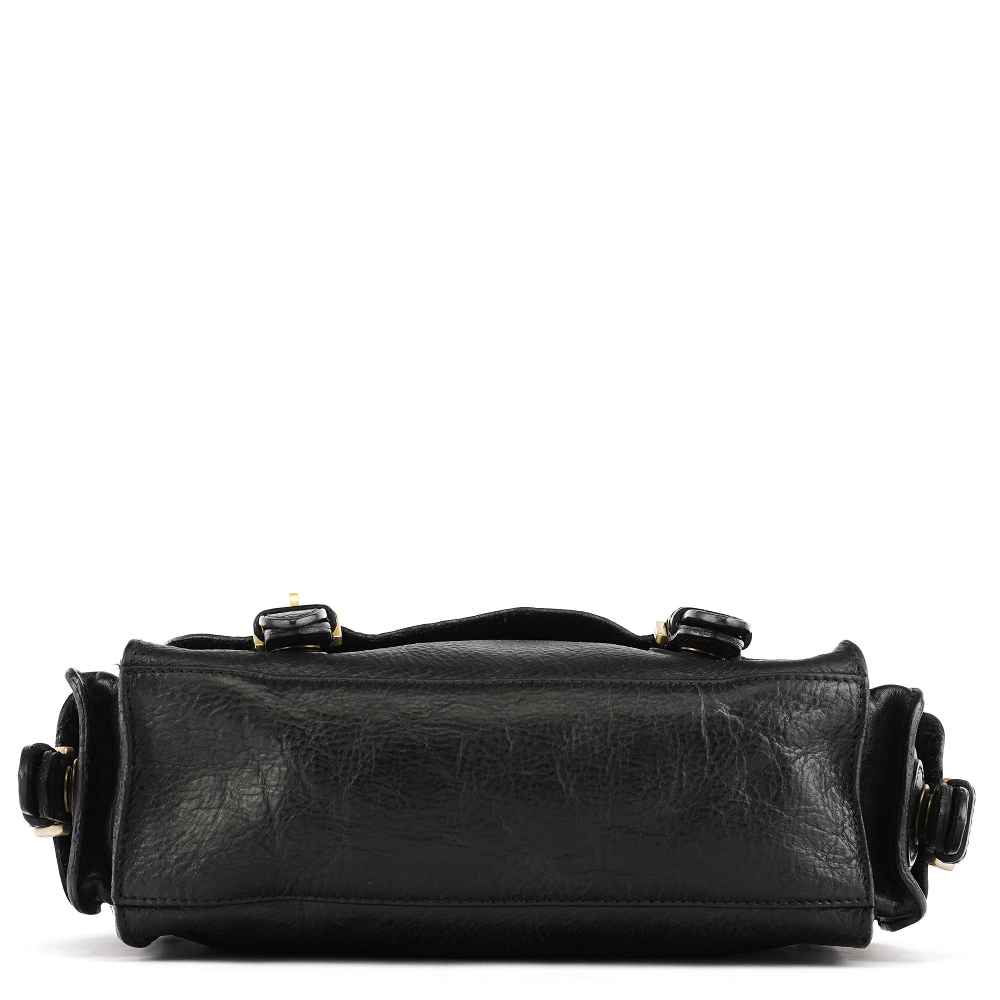 Black Leather Shoulder Bag