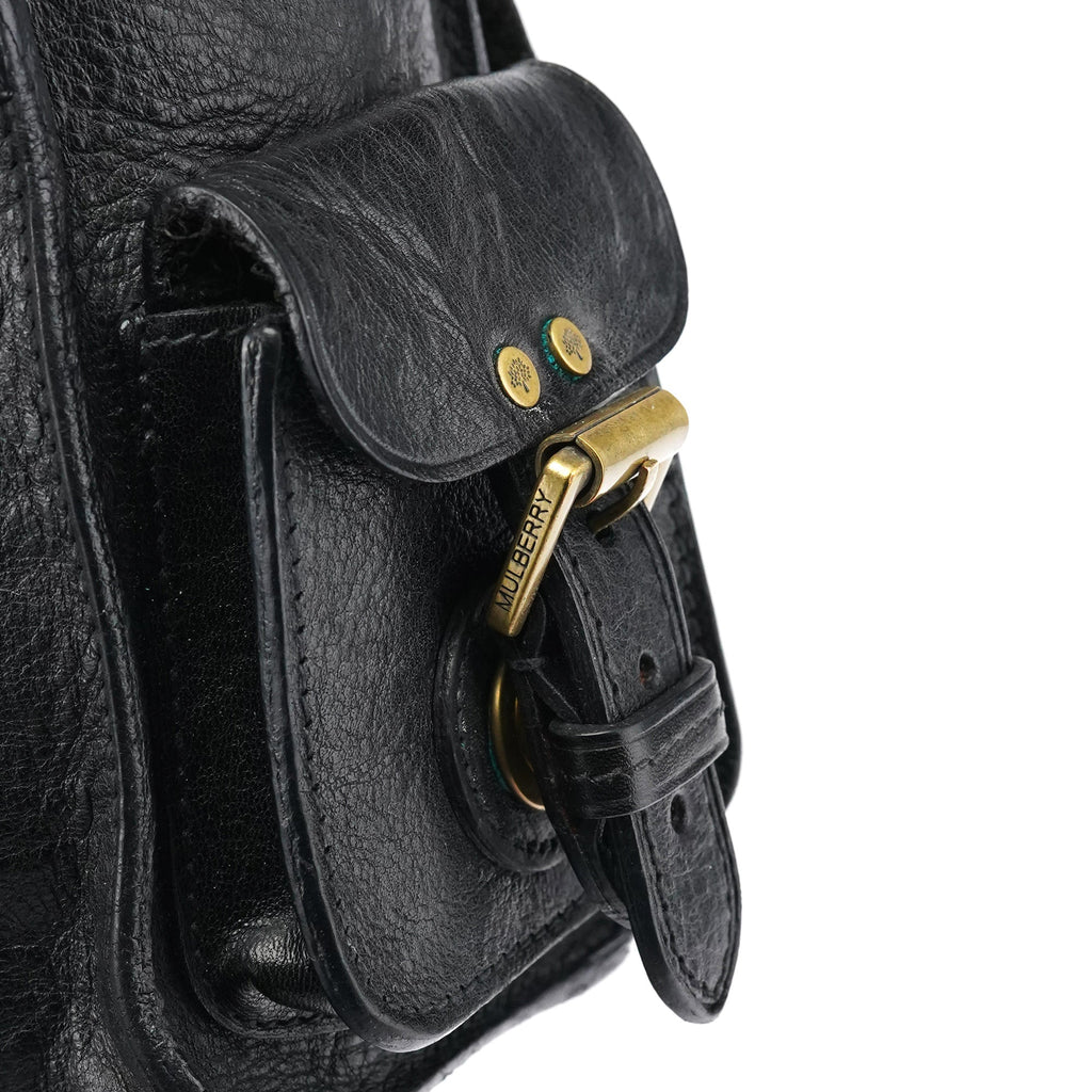 Black Leather Shoulder Bag