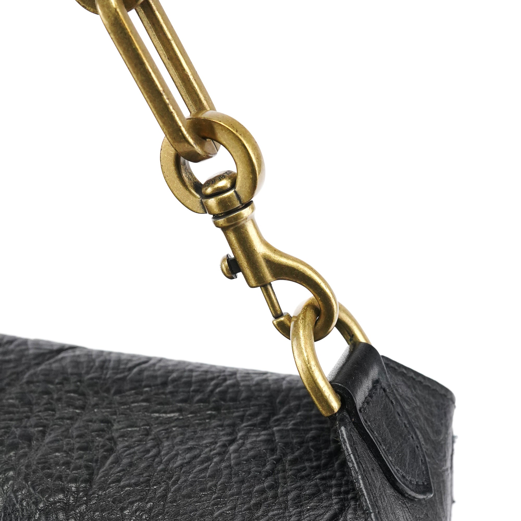 Black Leather Shoulder Bag