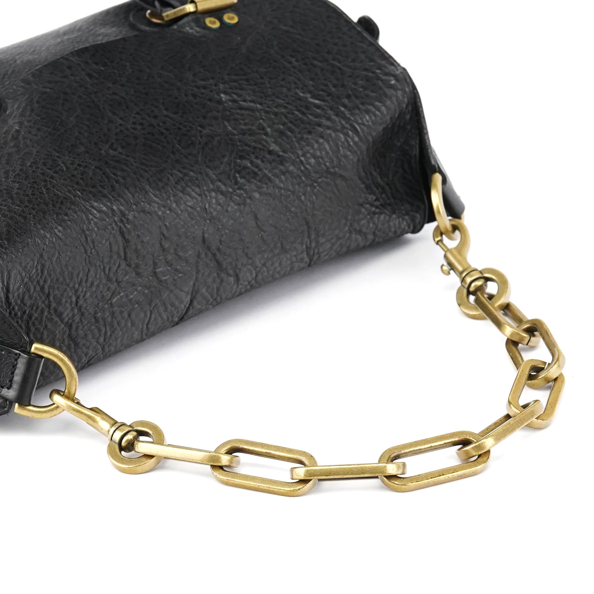 Black Leather Shoulder Bag