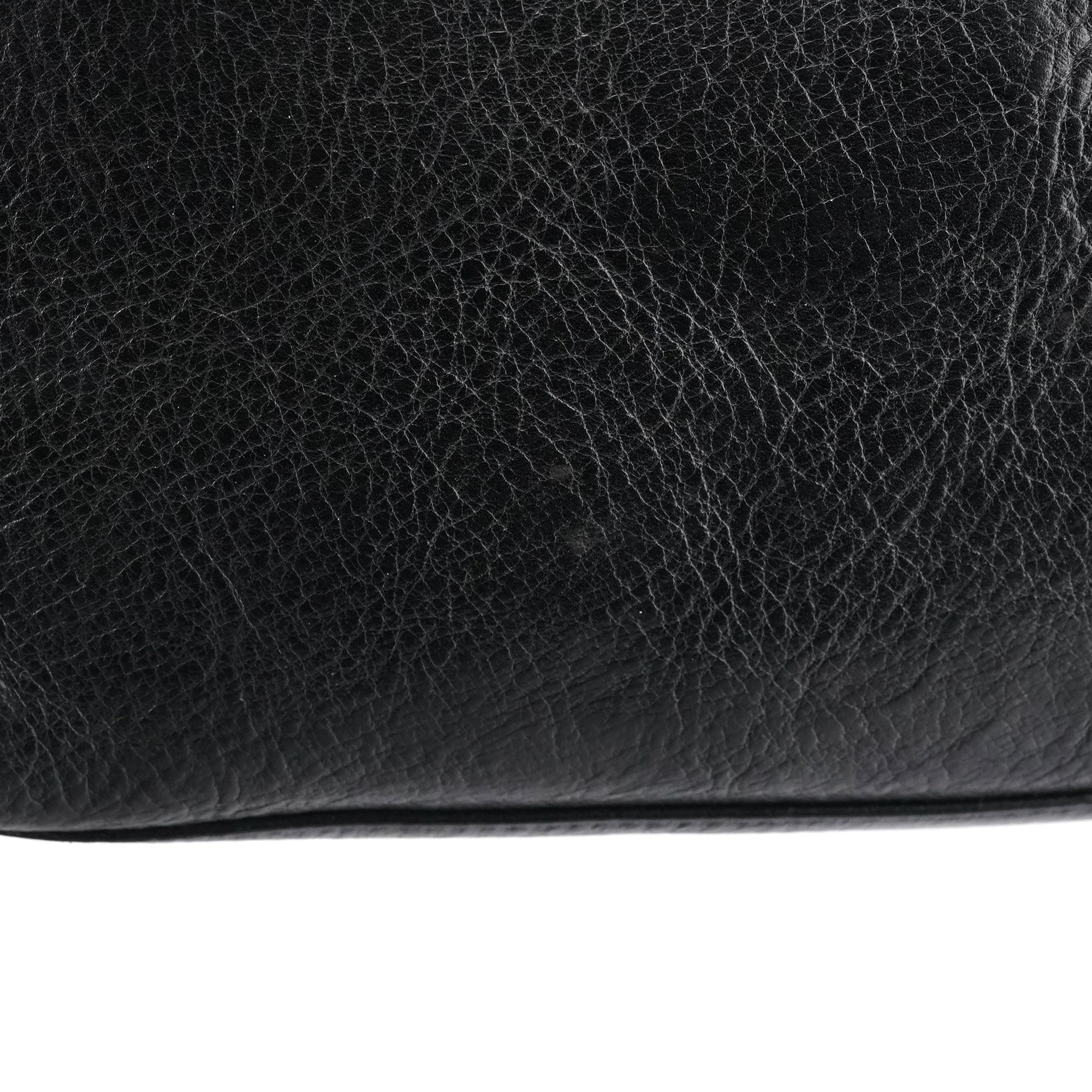 Black Leather Shoulder Bag