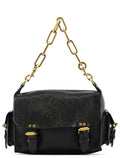 Black Leather Shoulder Bag