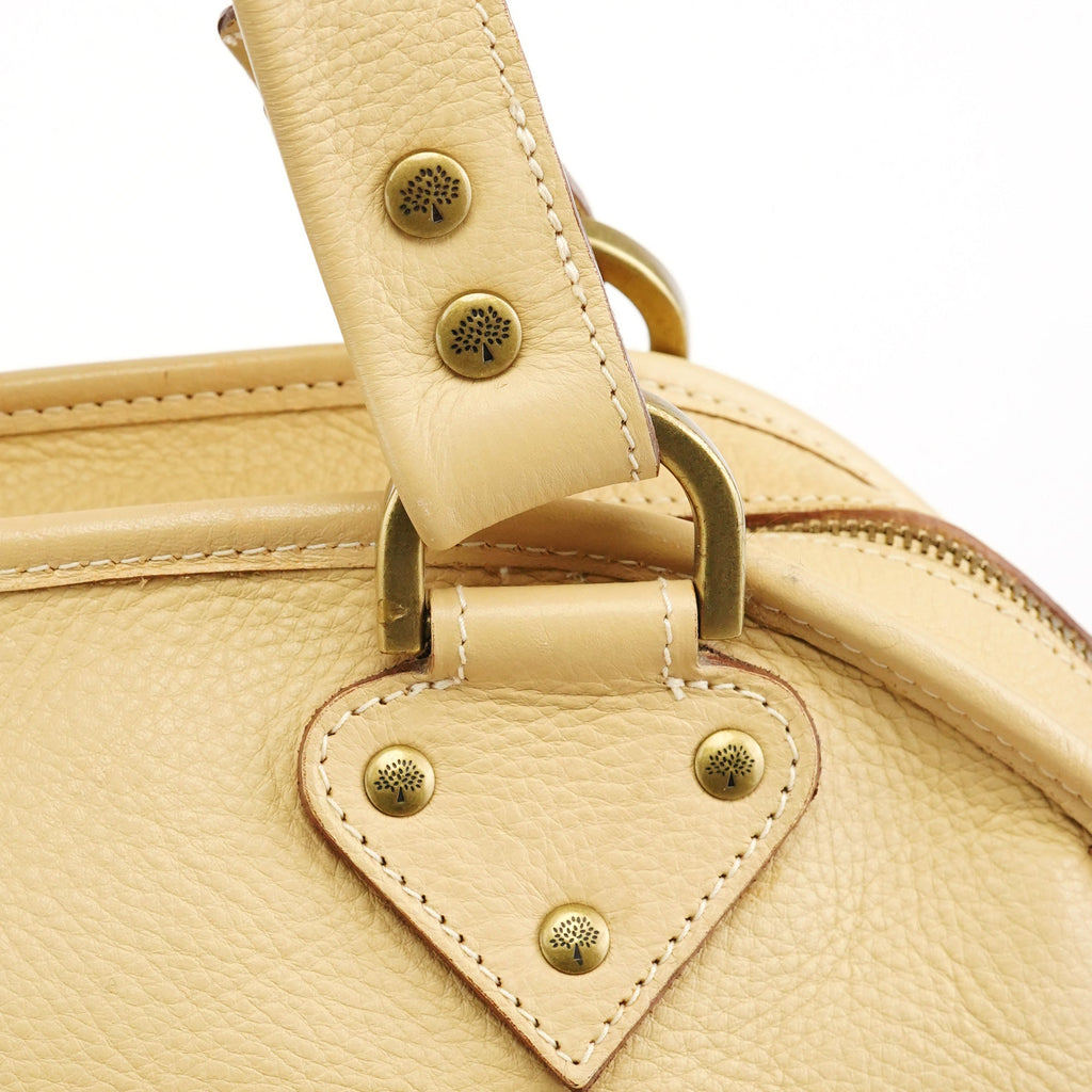 Ivory Leather Knightsbridge Tote Bag