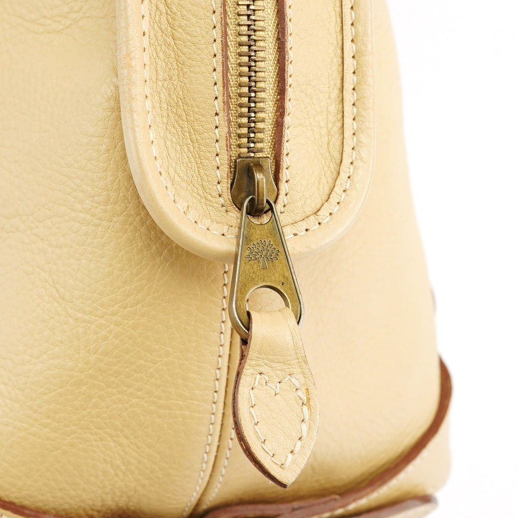 Ivory Leather Knightsbridge Tote Bag