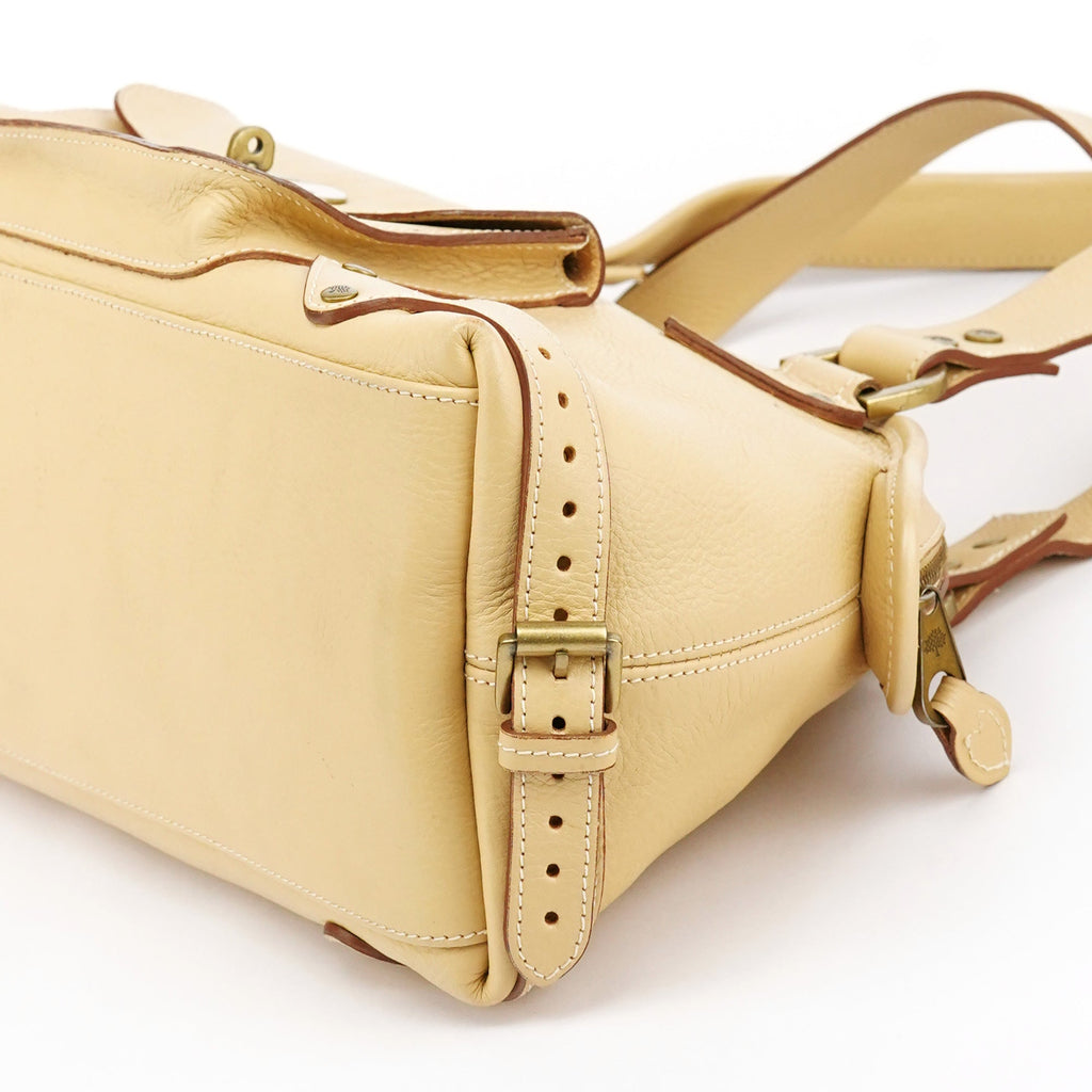 Ivory Leather Knightsbridge Tote Bag