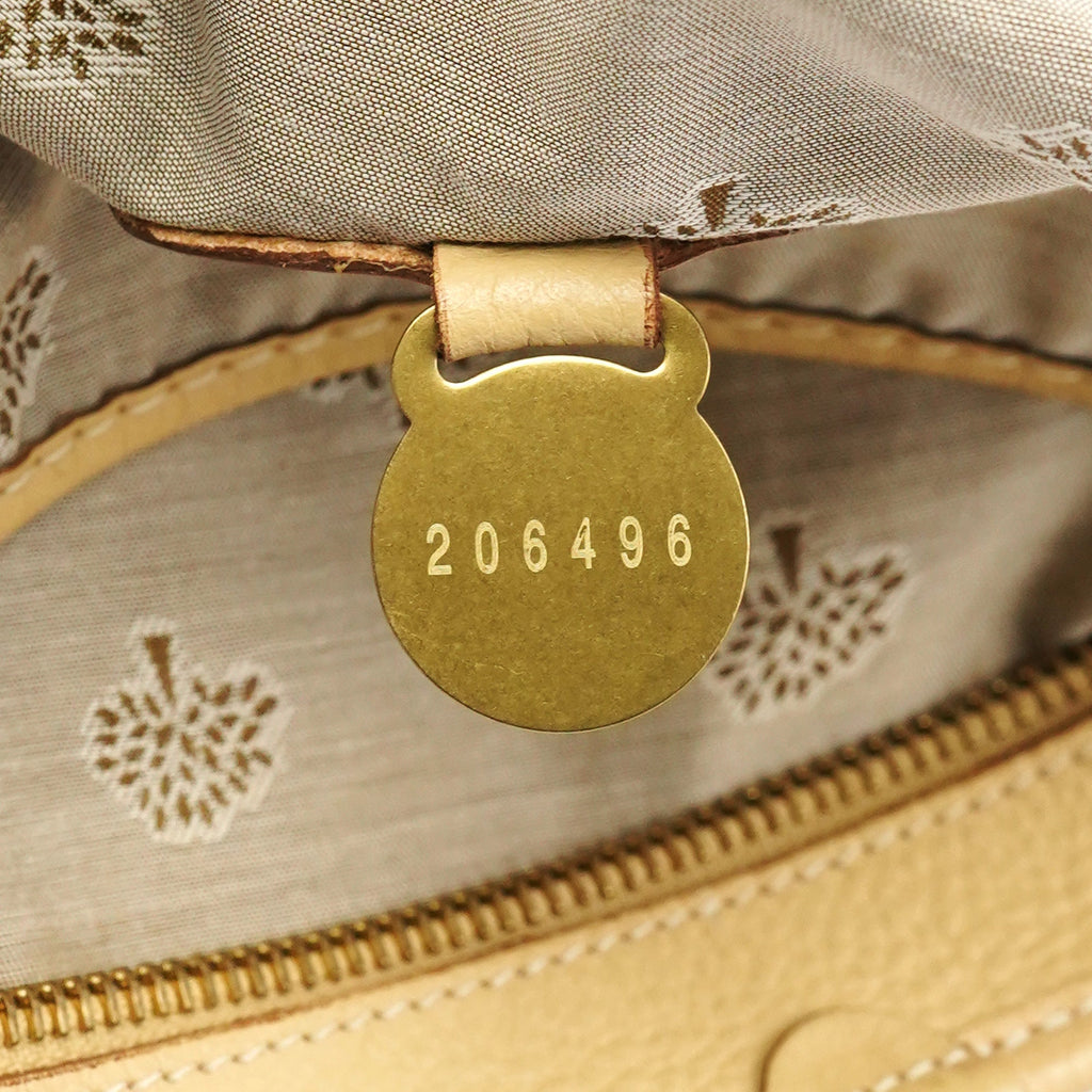 Ivory Leather Knightsbridge Tote Bag