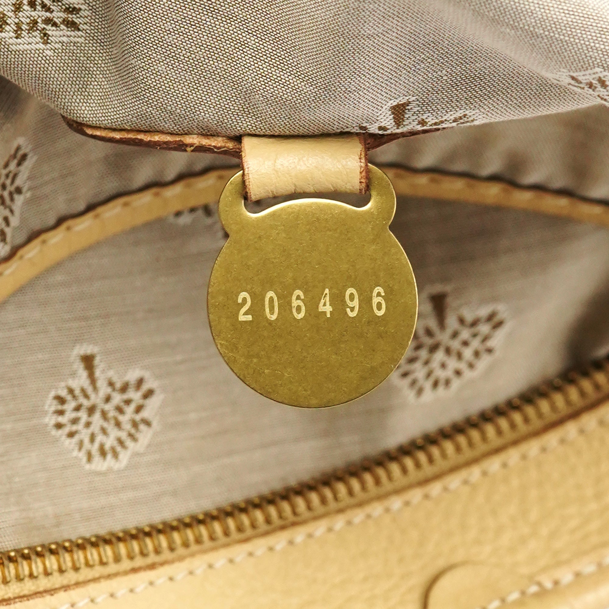 Ivory Leather Knightsbridge Tote Bag