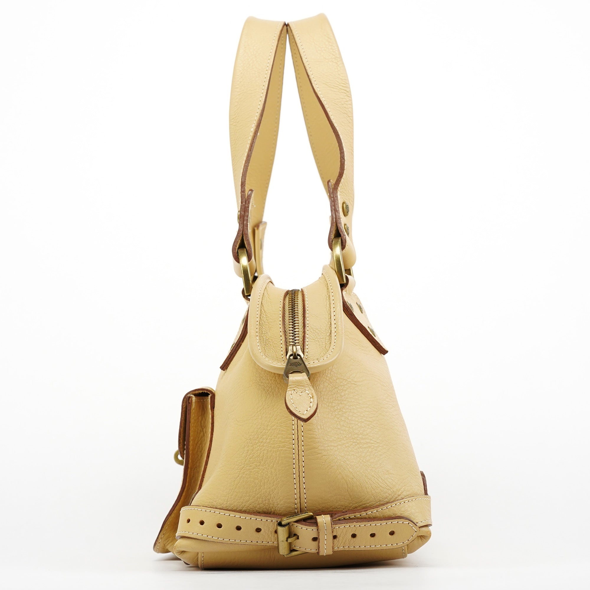 Ivory Leather Knightsbridge Tote Bag