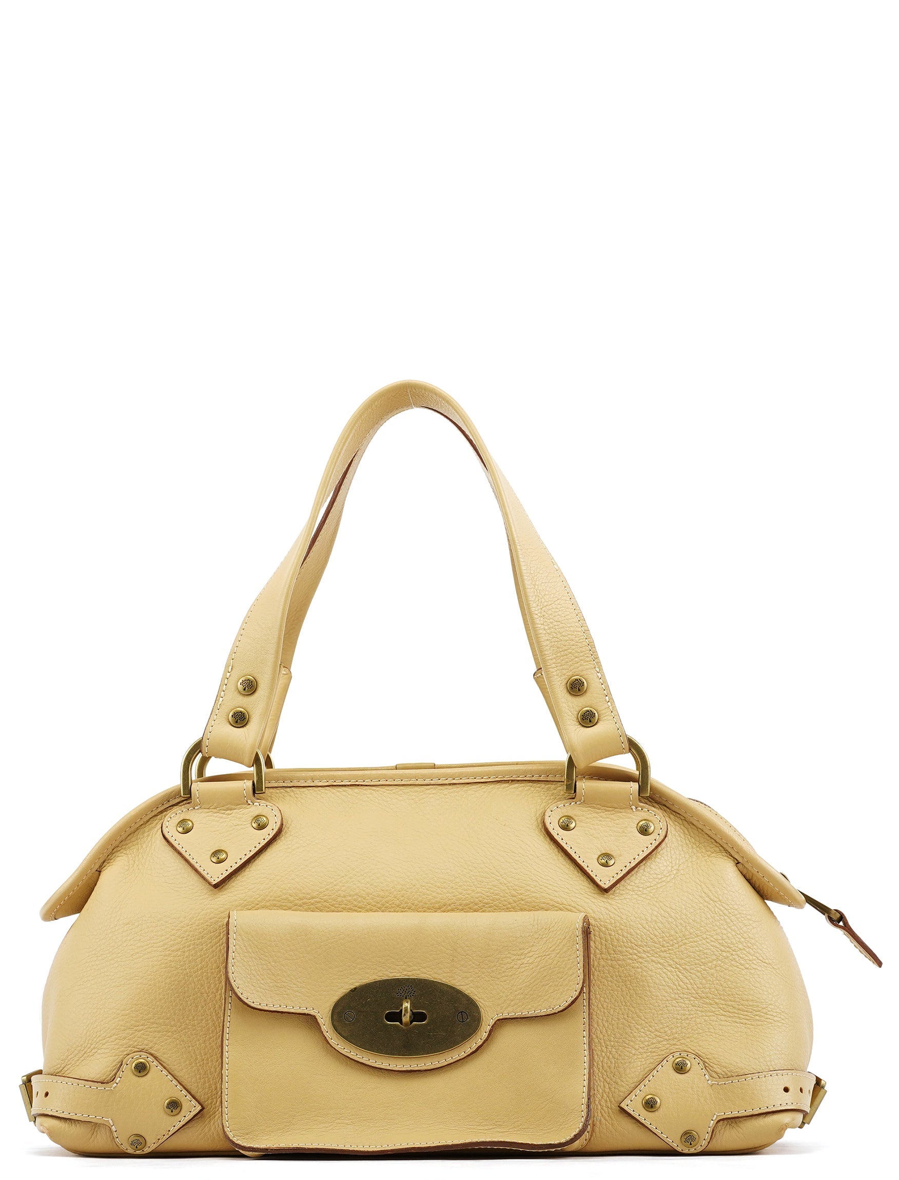 Ivory Leather Knightsbridge Tote Bag