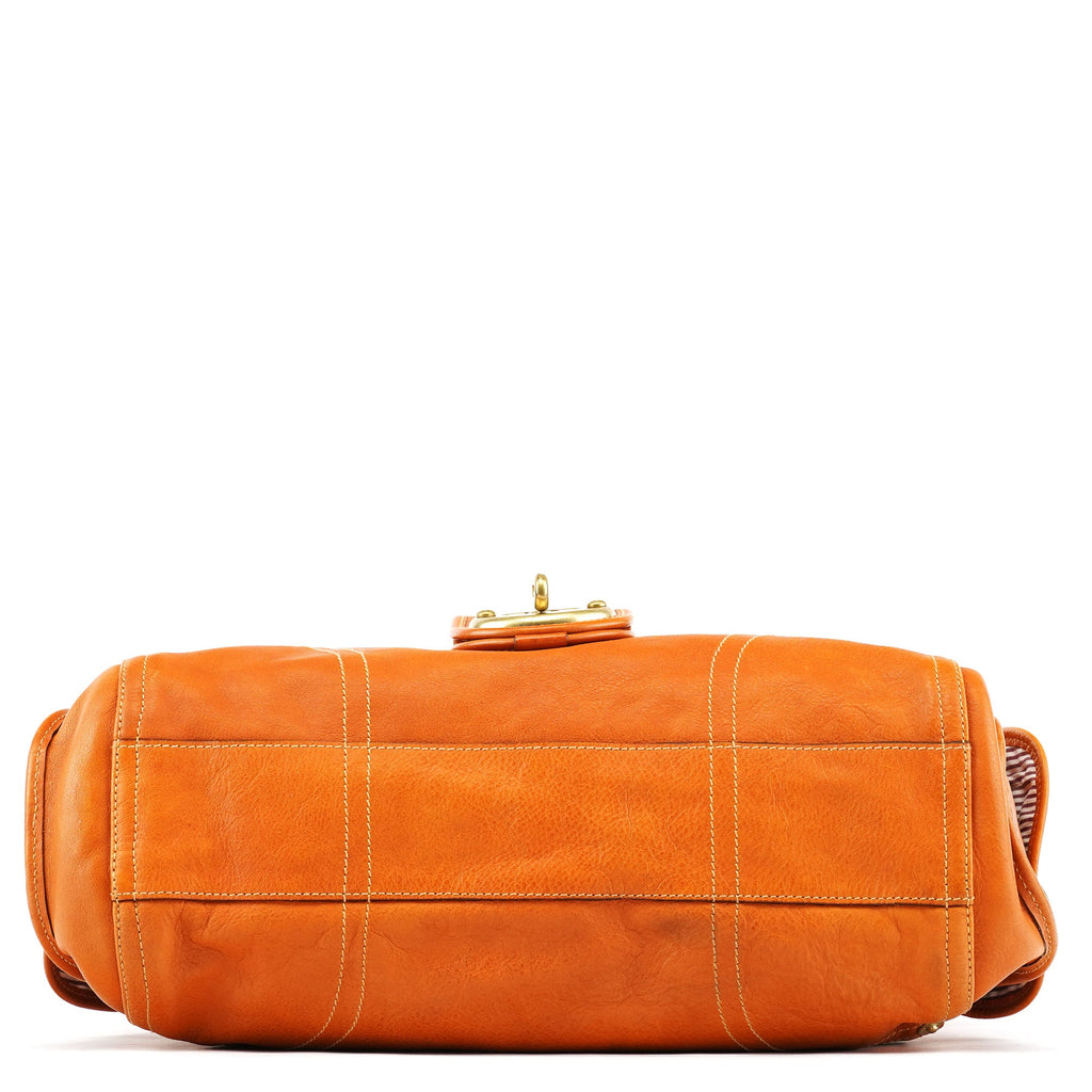 Light Brown Leather 2-Way Bag