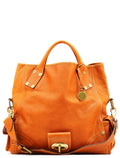 Light Brown Leather 2-Way Bag