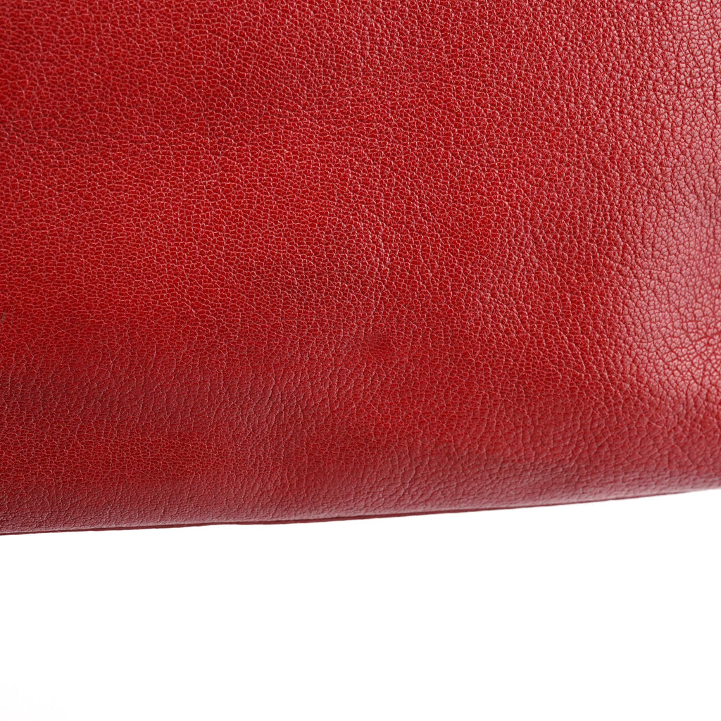 Red Leather Bayswater Tote Bag