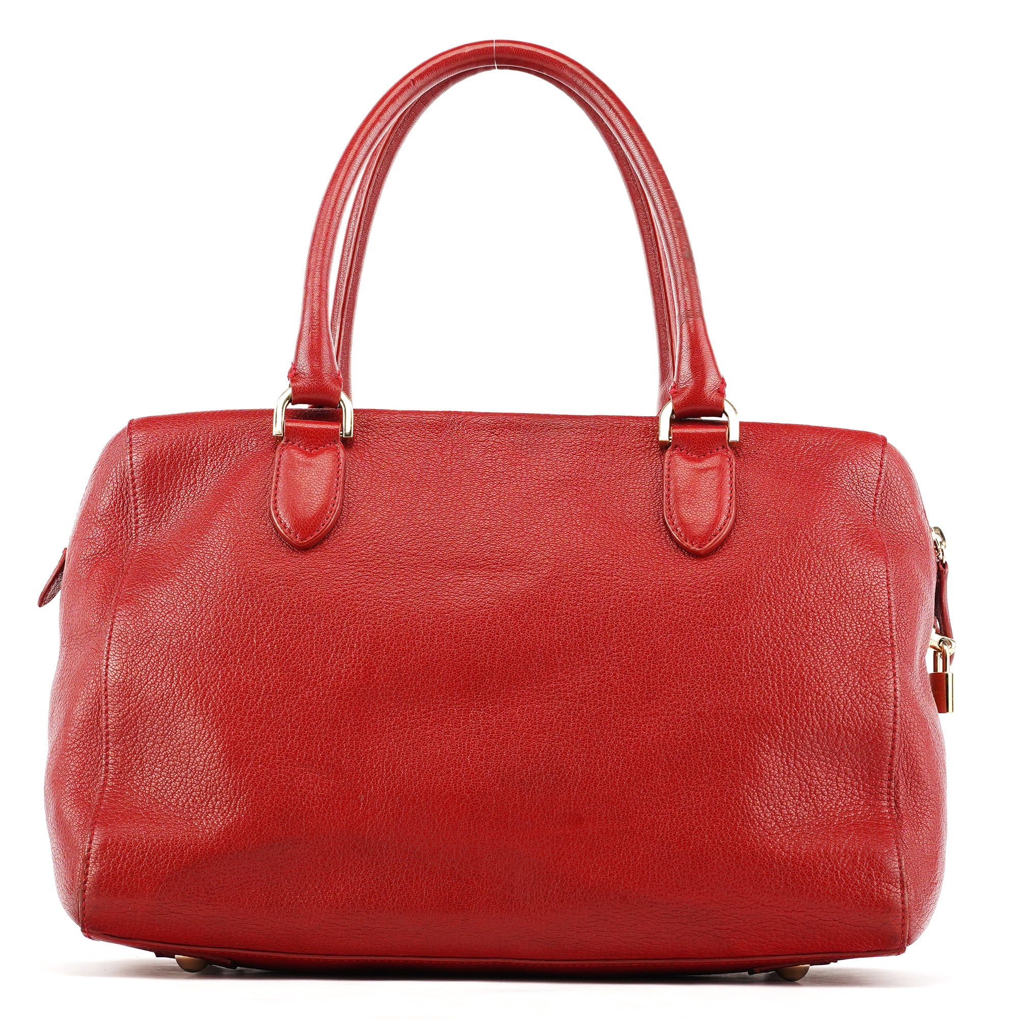 Red Leather Bayswater Tote Bag
