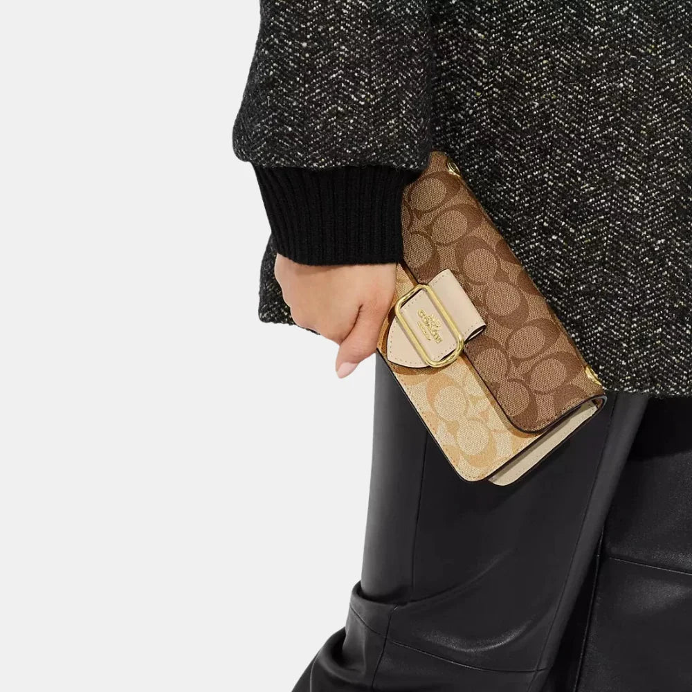 Coach Morgan Crossbody In Blocked Signature Canvas