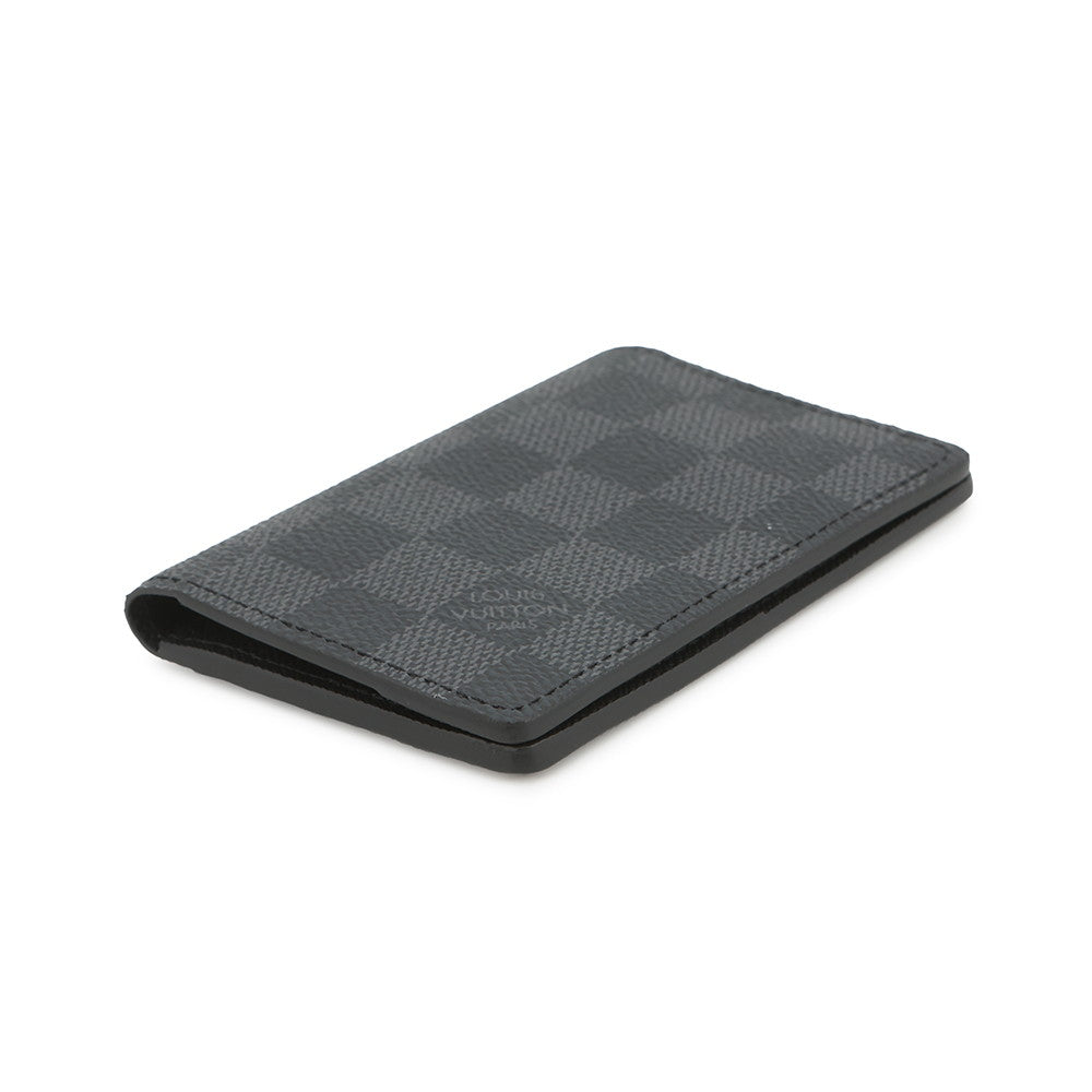 LOUIS VUITTON Card Case Organizer de Poche NoirN63143 Damier Graphite