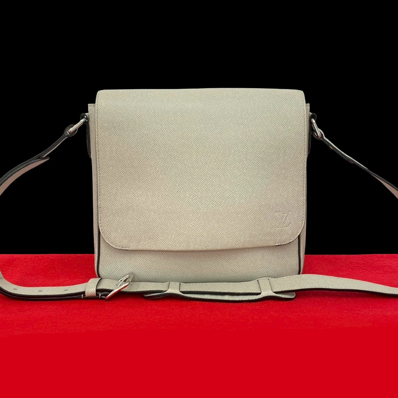 Louis Vuitton Roman PM Taiga Leather Shoulder Bag