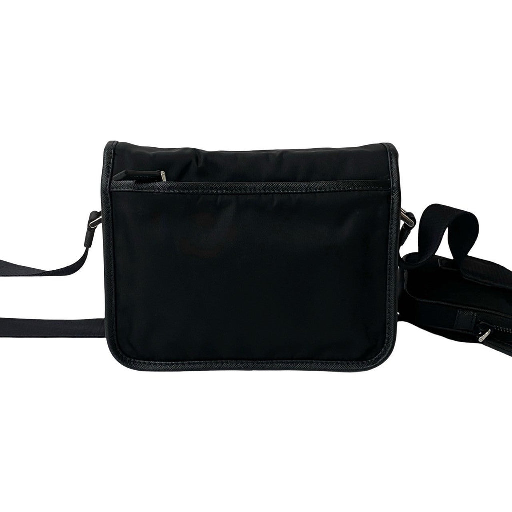 Prada Nylon Saffiano Leather Mini Shoulder Bag