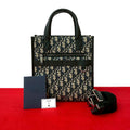 Christian Dior Oblique Leather Canvas 2way Handbag