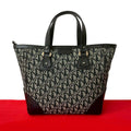 Christian Dior Trotter Canvas Leather Handbag