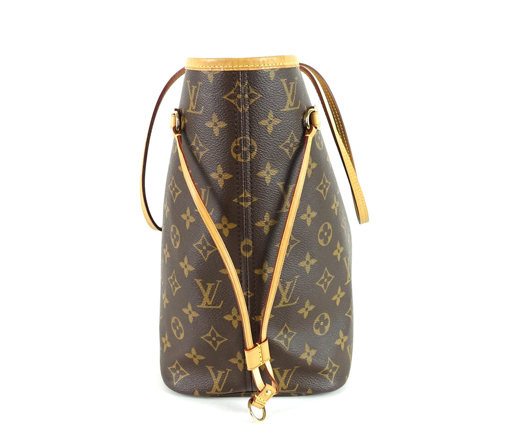 Louis Vuitto Neverfull MM Monogram Canvas Tote Bag with Pochette