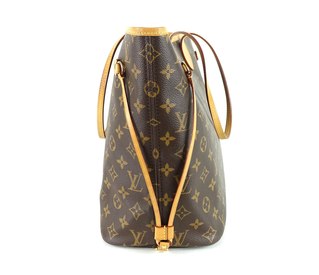 Louis Vuitto Neverfull MM Monogram Canvas Tote Bag with Pochette