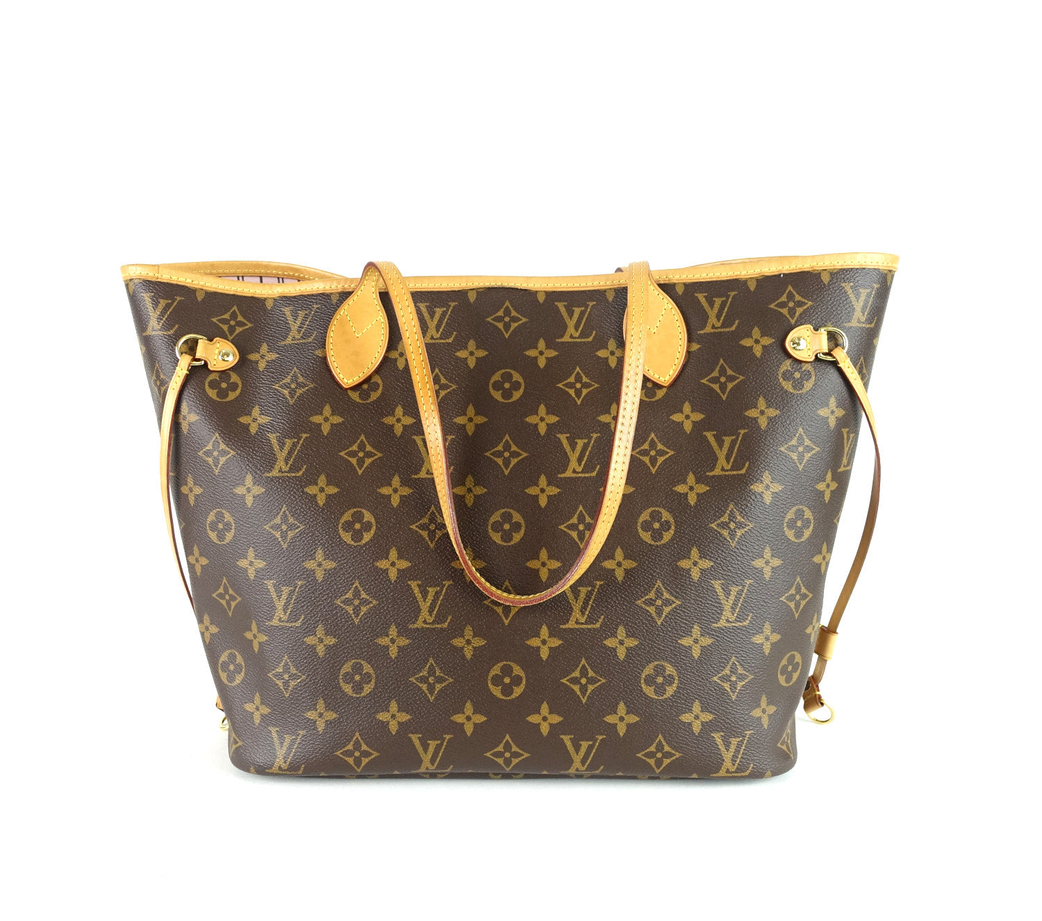 Louis Vuitto Neverfull MM Monogram Canvas Tote Bag with Pochette