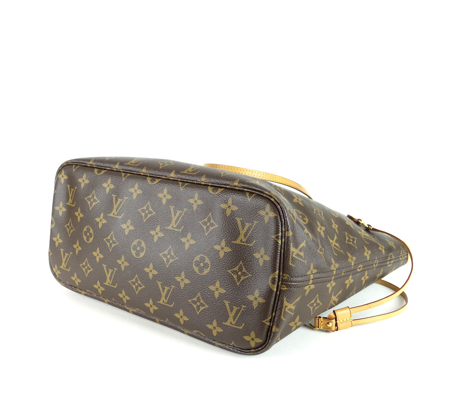 Louis Vuitto Neverfull MM Monogram Canvas Tote Bag with Pochette