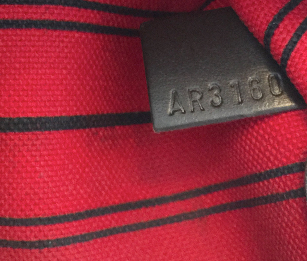 Louis Vuitto Neverfull MM Damier Ebène Canvas Tote Bag