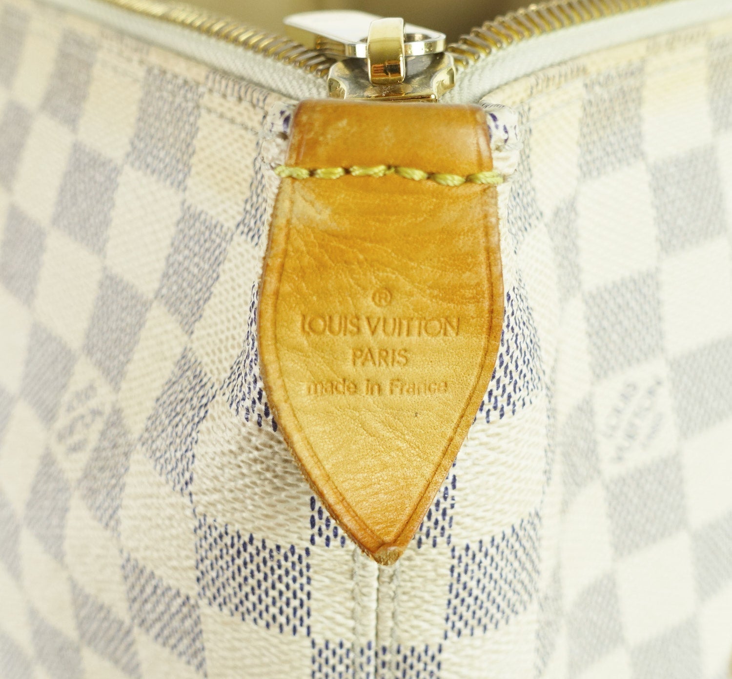 Louis Vuitto Saleya MM Damier Azur Canvas Tote Bag