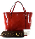 Gucci Nice Guccissima Patent Leather Tote Bag