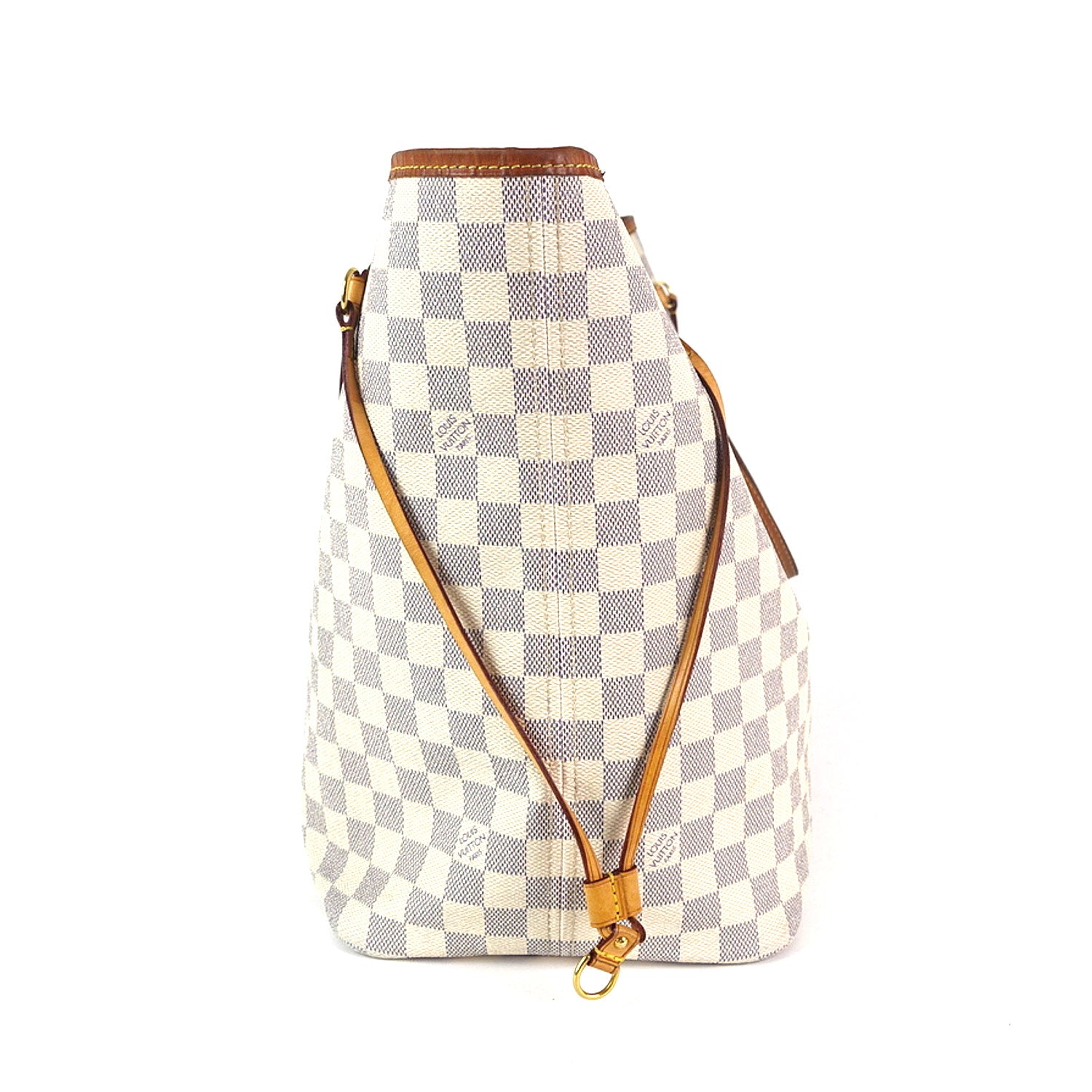 Louis Vuitto Neverfull GM Damier Azur Canvas Tote Bag with Pouch