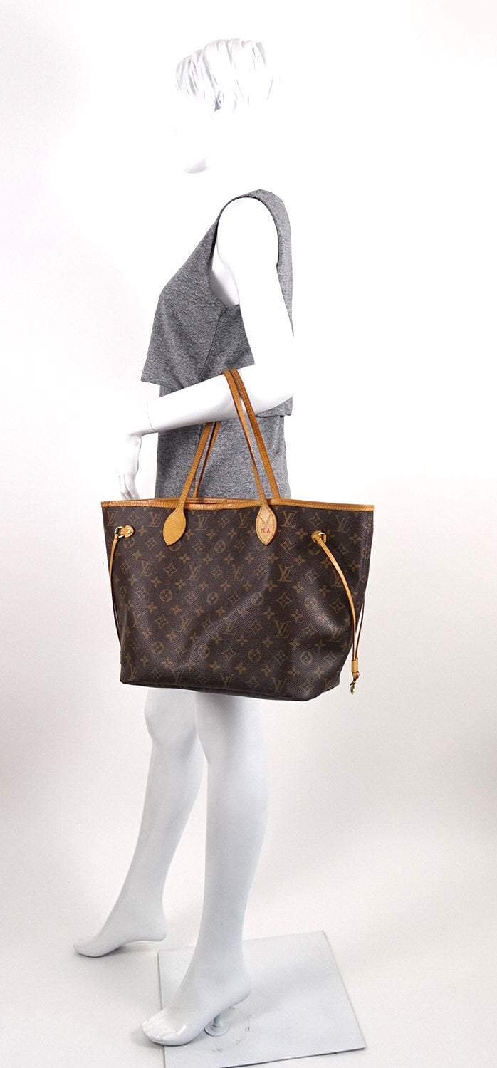 Louis Vuitto Neverfull MM Monogram Canvas Tote Bag