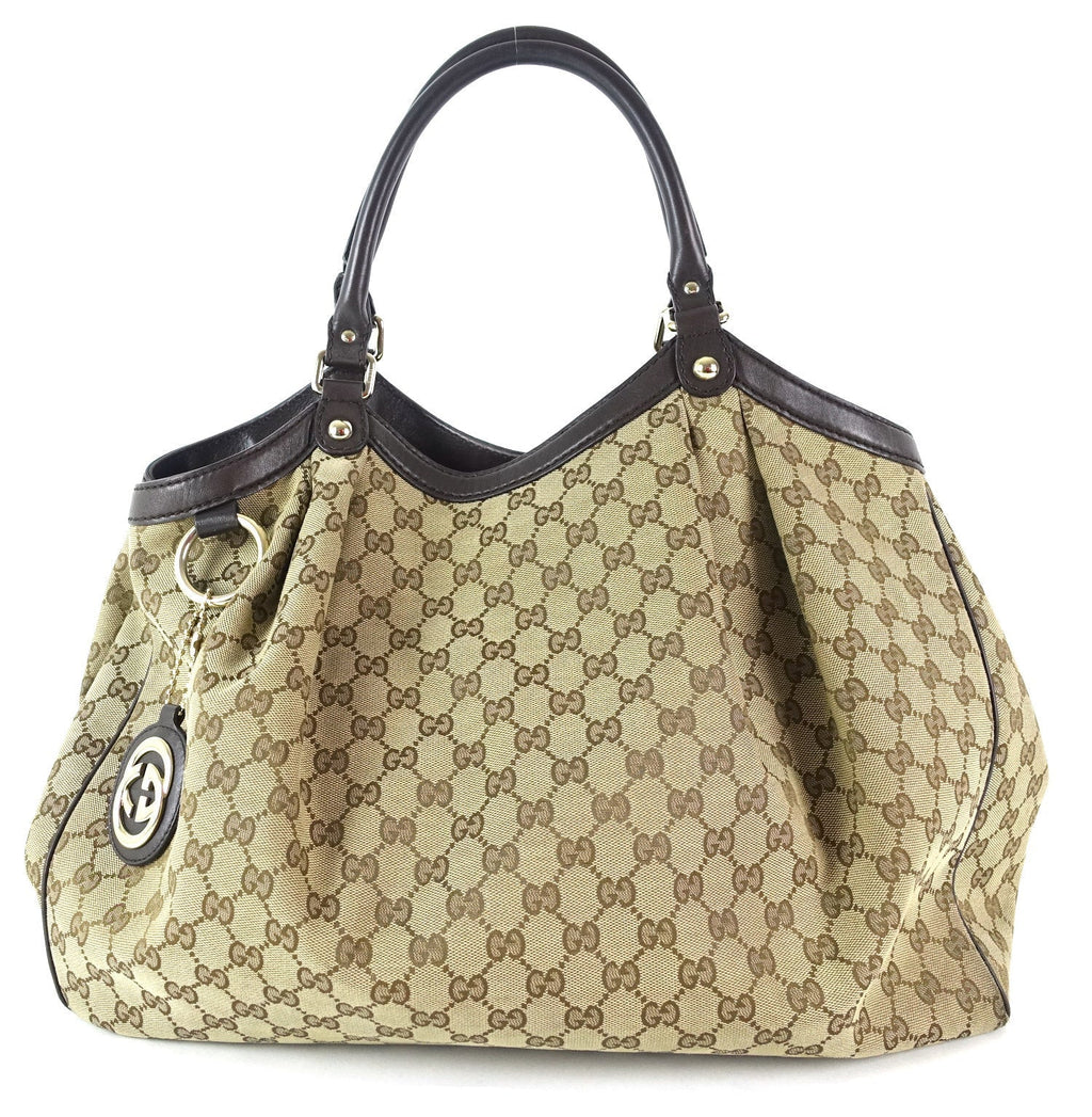 Gucci Sukey Monogram Canvas Large Tote Bag