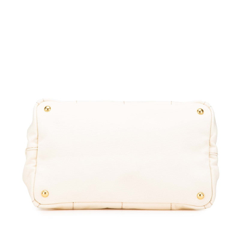 Prada Canapa Canvas Tote Bag