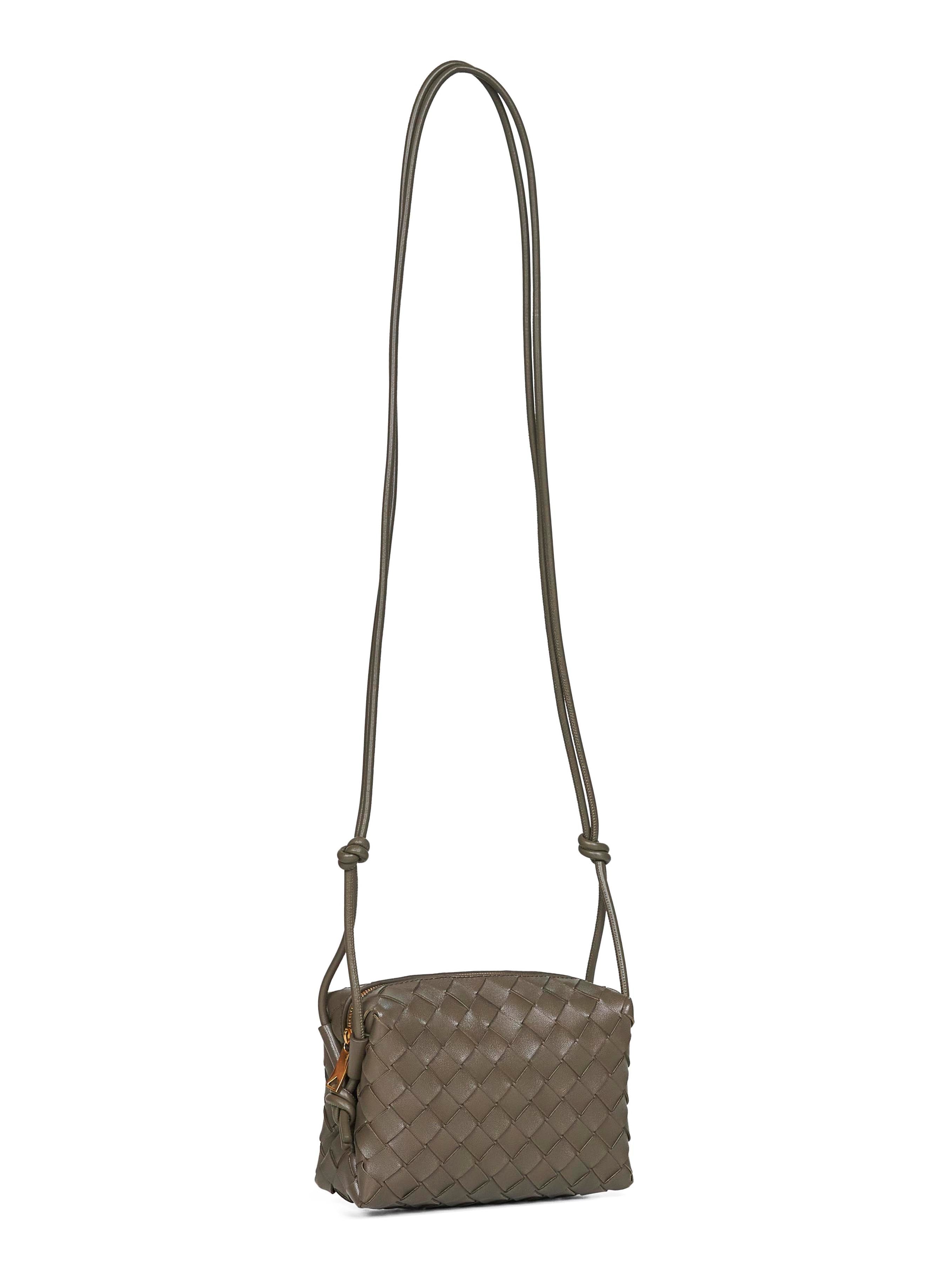 Bottega Veneta Women Loop Mini Leather Crossbody Bag