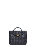 Bottega Veneta Women Midnight Small Andiamo Top Handle Bag